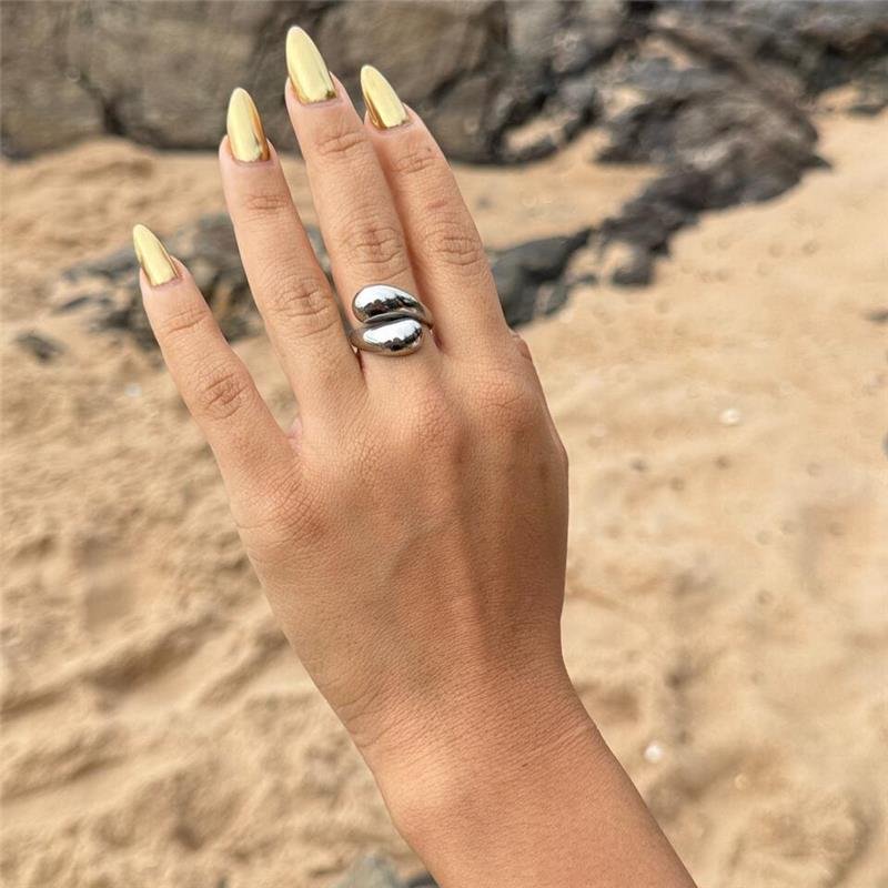 ANEL REGULÁVEL GOTA DUPLA EM AÇO INOXIDÁVEL 