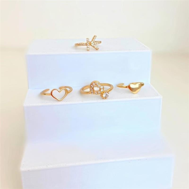 ANEL FALANGE SETA CRAVEJADO BANHO OURO 18K