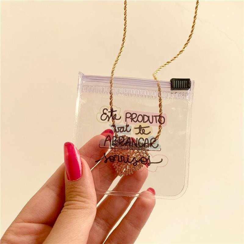 KIT COM 10 UNIDADES DE EMBALAGENS ZIPLOCK 7X7 CM PVC ESTE PRODUTO VAI TE ARRANCAR SORRISOS