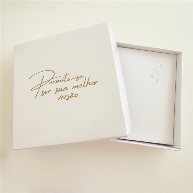 CAIXINHA DE PRESENTE BRINCO/COLAR PARA SEMIJOIAS 