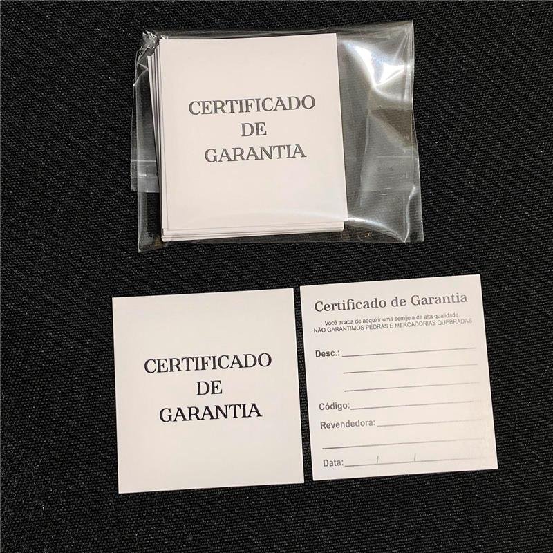KIT 20 UNIDADES CERTIFICADO DE GARANTIA