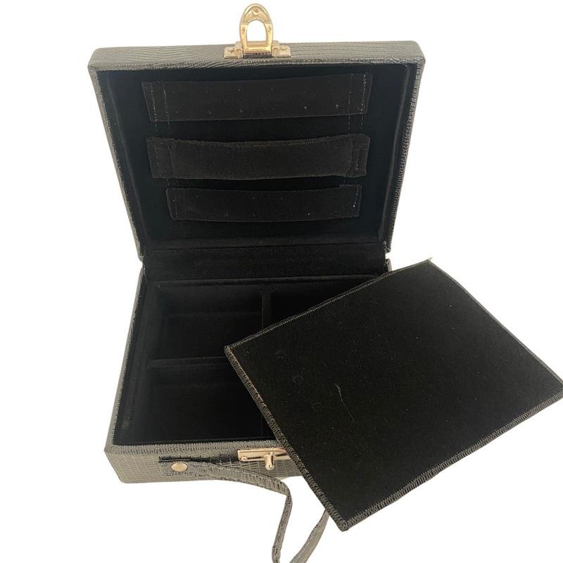 MALETA MINI PRETO TEXTURIZADO