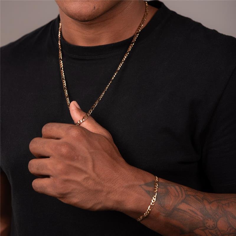 COLAR MASCULINO 3 EM 1 5MM 70CM BANHO OURO 18K