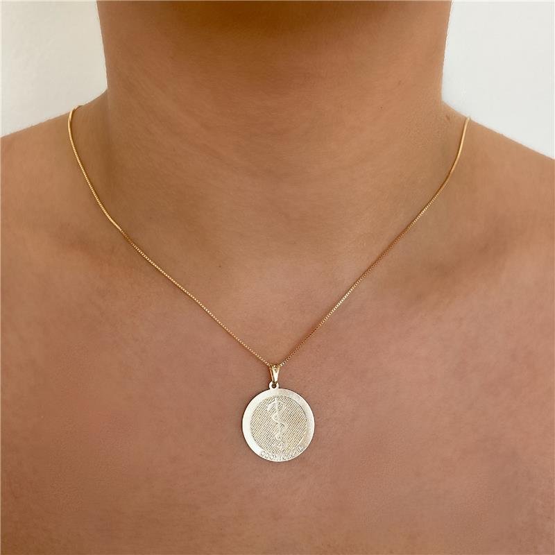 COLAR PROFISSÃO ODONTOLOGIA BANHO OURO 18K