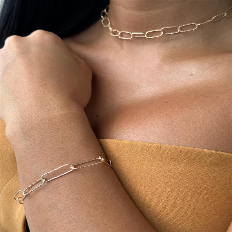COLAR ELOS BANHO OURO 18K