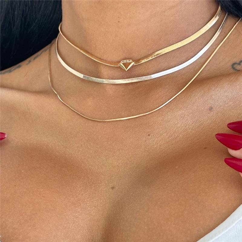 CHOKER DIAMANTADA BANHO 30CM+ 5CM OURO 18K