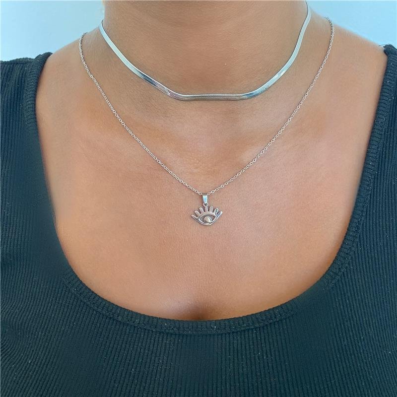  CONJUNTO DUPLO OLHO GREGO EM AÇO INOXIDÁVEL
