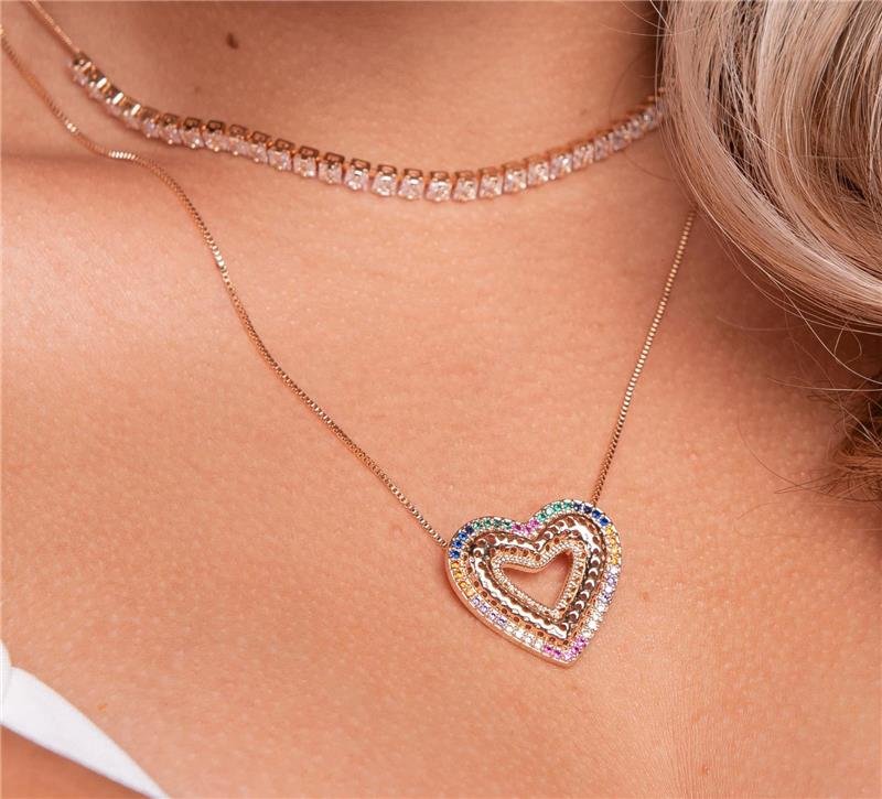COLAR CHOKER MALHA FITA COM RIVIERA CARRÉ BANHO OURO 18K