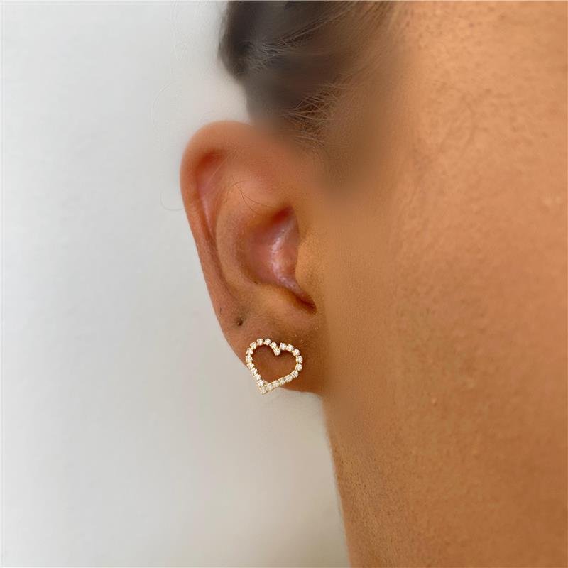 COLAR CONJUNTO CORAÇÃO CRAVEJADO E LISO BANHO OURO 18K