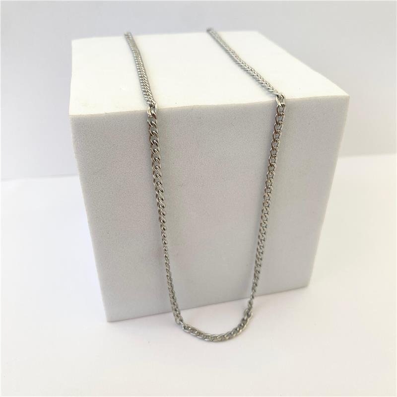 COLAR MASCULINO GRUMET 1MM 60CM EM AÇO INOXIDÁVEL 