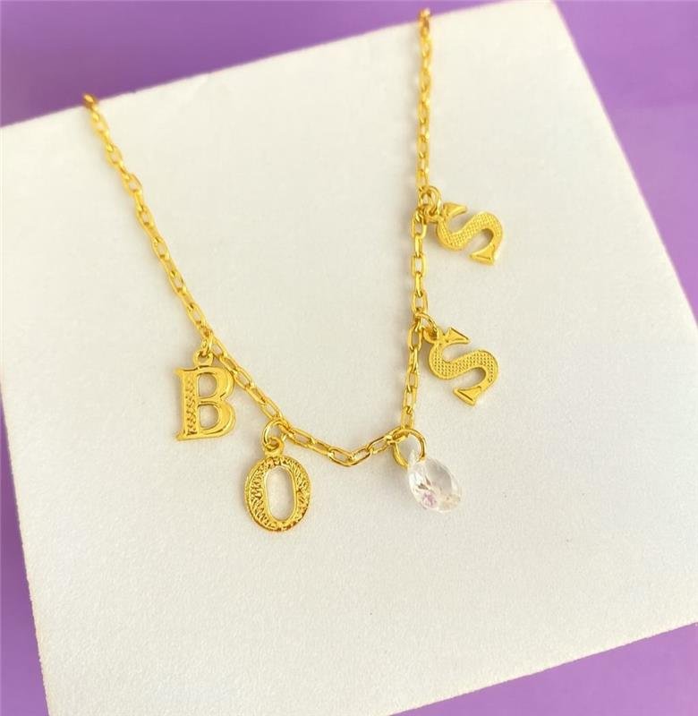 COLAR CHOKER BOSS BANHO OURO18K