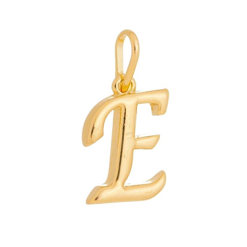 PINGENTE LETRA INICIAL BANHO OURO 18K