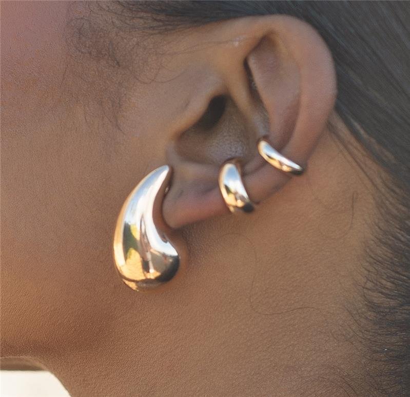 PIERCING FAKE LISO PEQUENO BANHO OURO 18K
