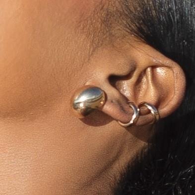 PIERCING FAKE LISO MÉDIO BANHO OURO 18K