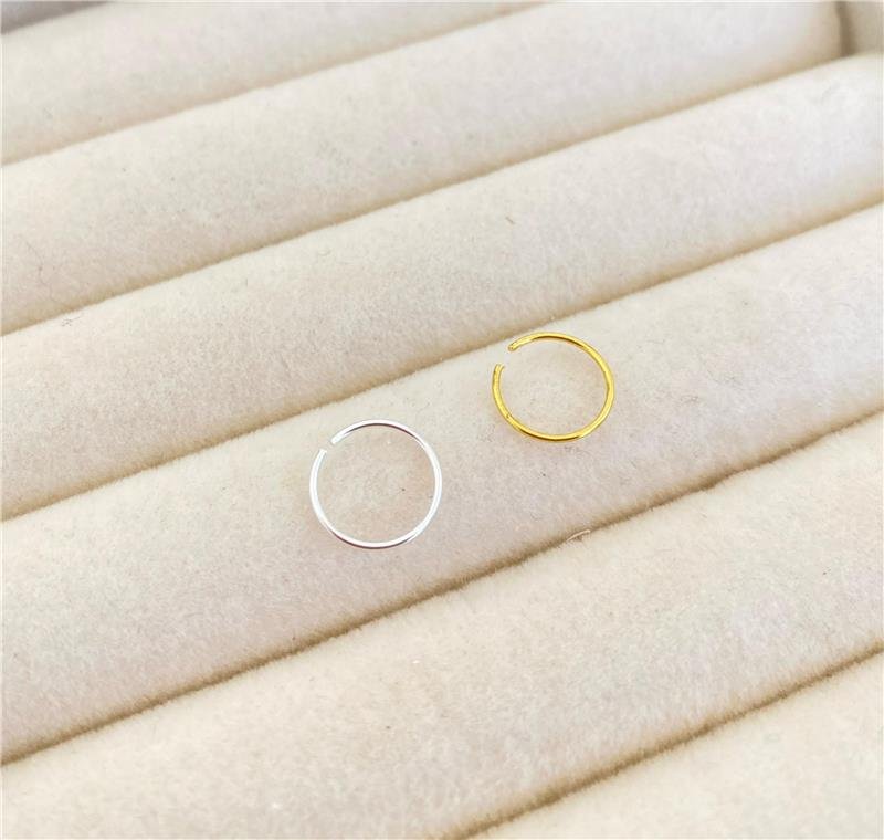 PIERCING NARIZ 8MM PRATA 950