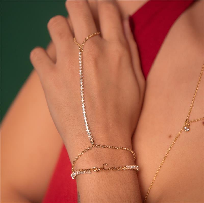 PULSEIRA RIVIERA LOVE BANHO OURO 18K