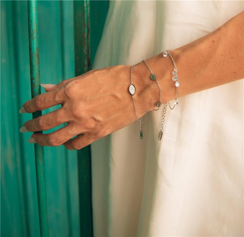 PULSEIRA PONTOS DE LUZ ZIRCÔNIA AÇO INOXIDÁVEL 