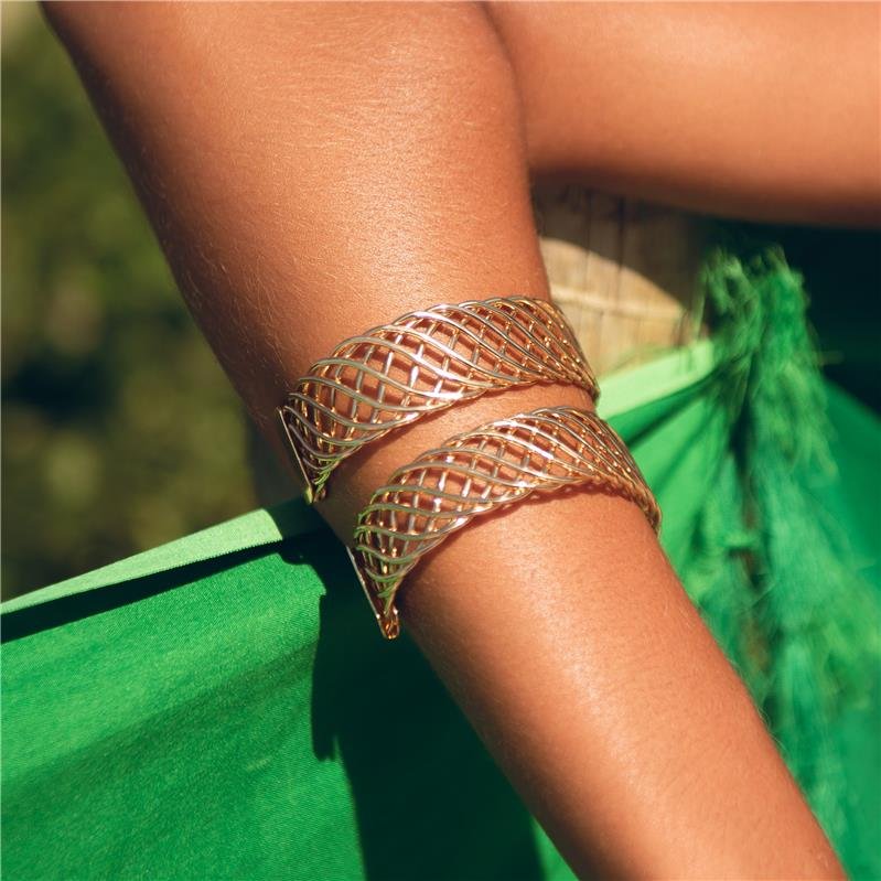 BRACELETE FILIGRANA BANHO OURO 18K