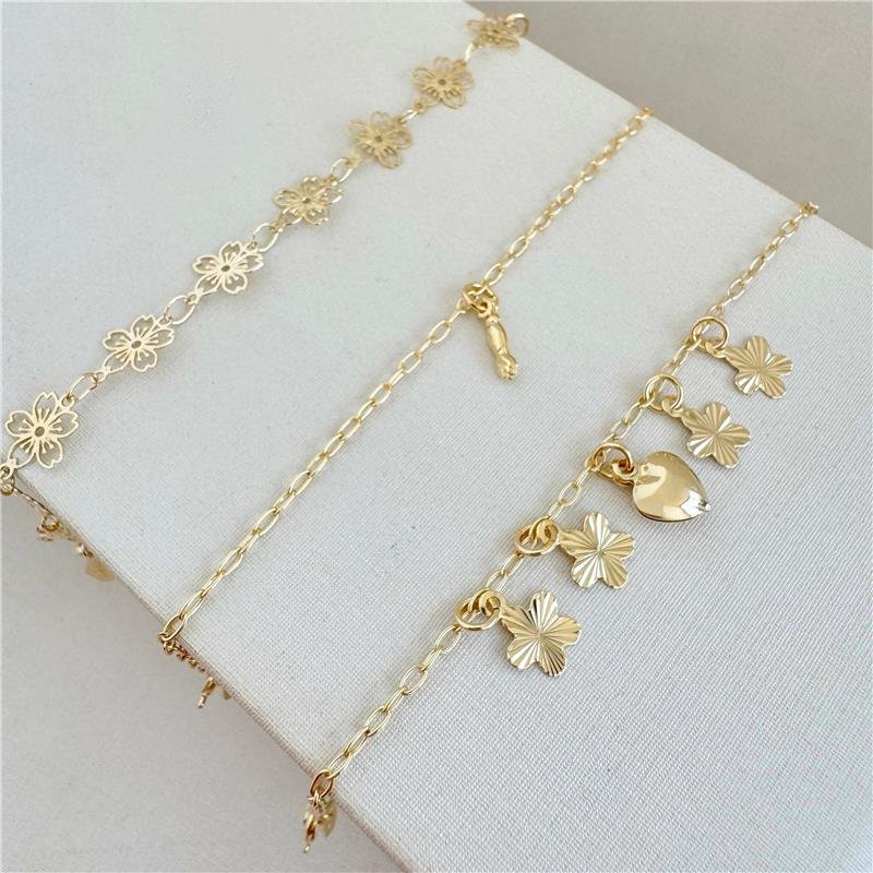 PULSEIRA INFANTIL FIGA BANHO OURO 18K 