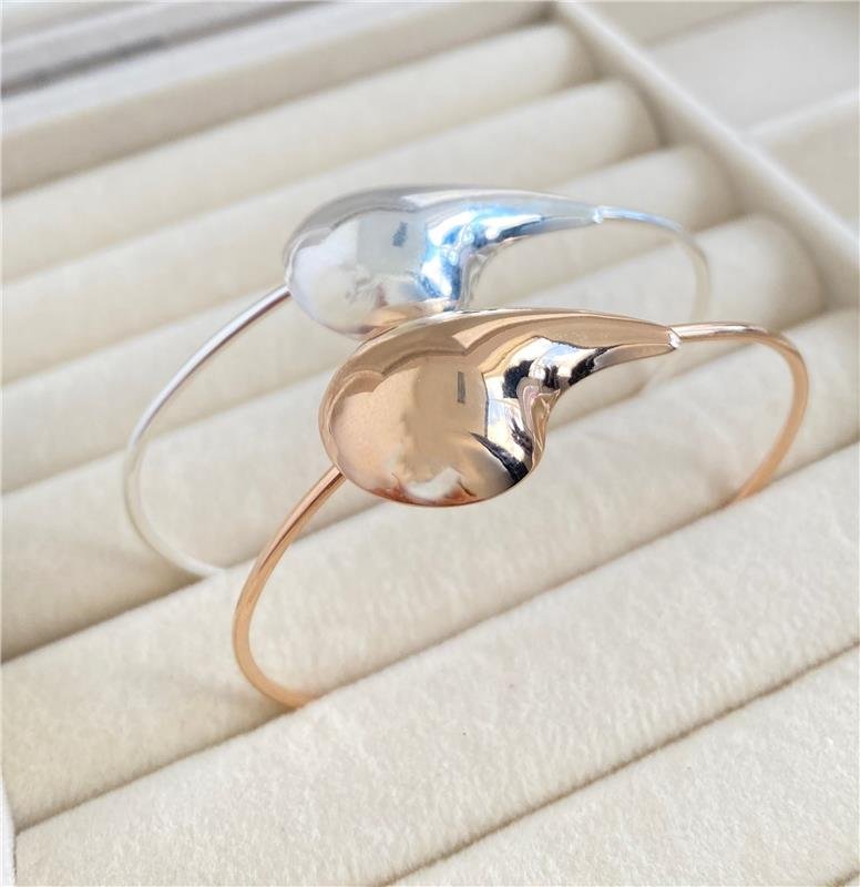 PULSEIRA BRACELETE GOTA BANHO PRATA 950