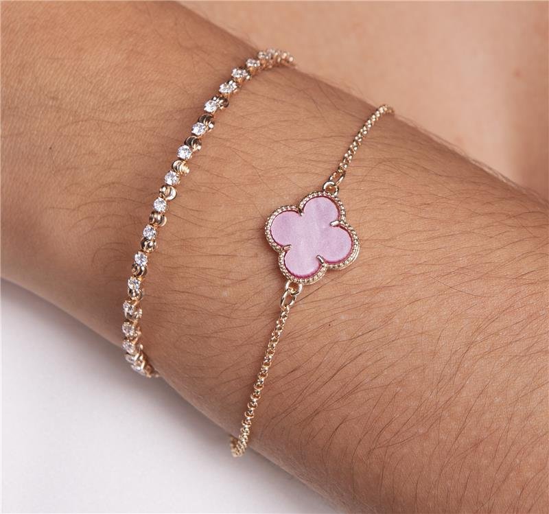  BRACELETE PONTO DE LUZ COM BOLINHA BANHO OURO 18K