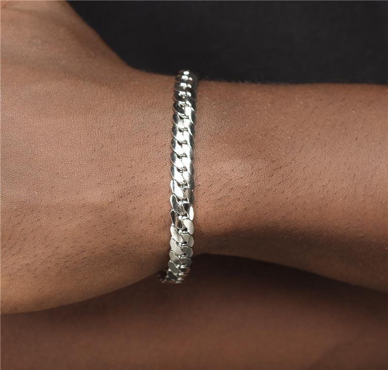 PULSEIRA MASCULINA GRUMET DUPLO EM AÇO INOXIDÁVEL