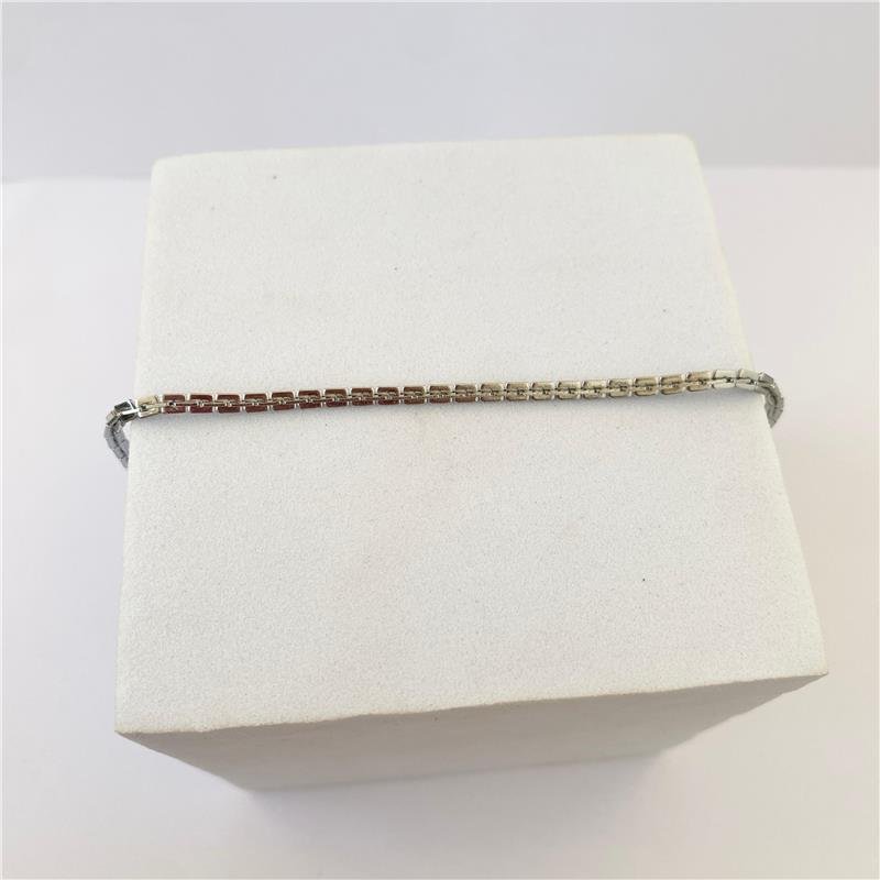 PULSEIRA MASCULINA BLOQUINHO DETALHADO EM AÇO INOXIDÁVEL